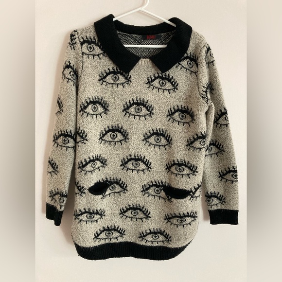 BCKO eye motif sweater - Picture 1 of 2